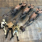 Kenner Star Wars Power Of the Force Speeder Bike Vehicle 1995 Lot Of 3 & Figures