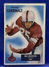1955 Bowman #18 Max Boydston Chicago Cardinals - Rookie Card RC. rookie card picture