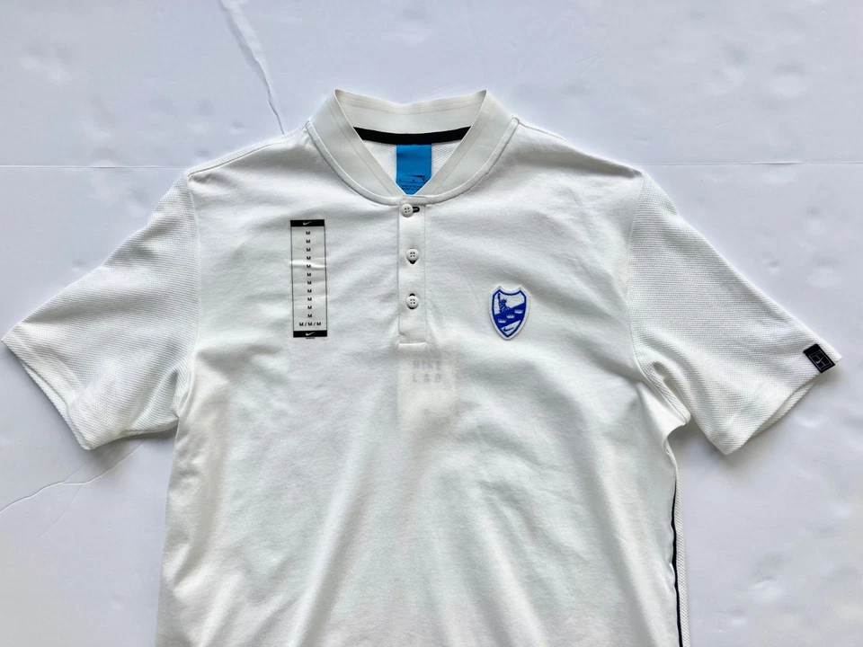 NikeLab X Federer RF US Open NY 2016 Henley Tenis Polo M Blanco 826885-100 Foto 2 de 4