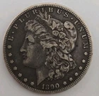 1890-CC Morgan Silver Dollar $1 - Carson City Mint