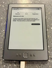 Vintage Amazon Kindle Model D01100 6" Screen 4th Generation Wifi E Reader Tablet