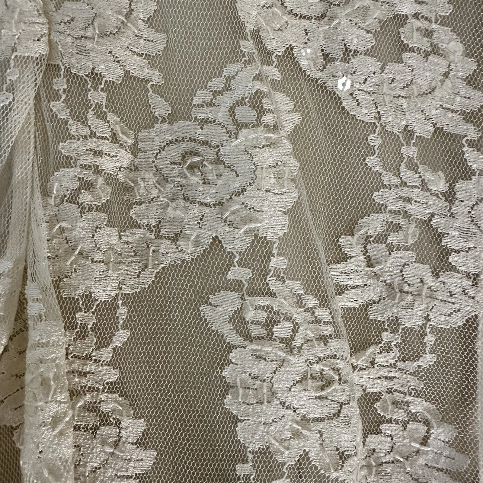 Coach ABITO IN PIZZO RICAMATO COLOR CREMA US TAGLIA 2