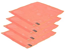 Vinyl Mesh Flag with 2 Grommets (Orange) - (4 Pack)