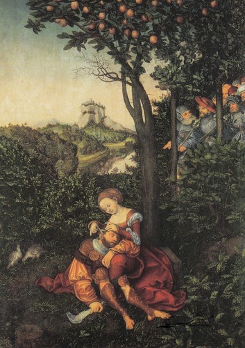Postkarte: Lucas Cranach der Ältere - Samson und Delila