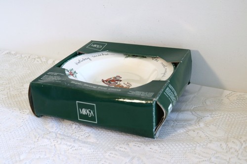 MIKASA ULTIMA+ CHRISTMAS WISH HK713 520 9 1/2 Boxed Set of 4 Lrge Rim Soup Bowls - Afbeelding 6 van 8