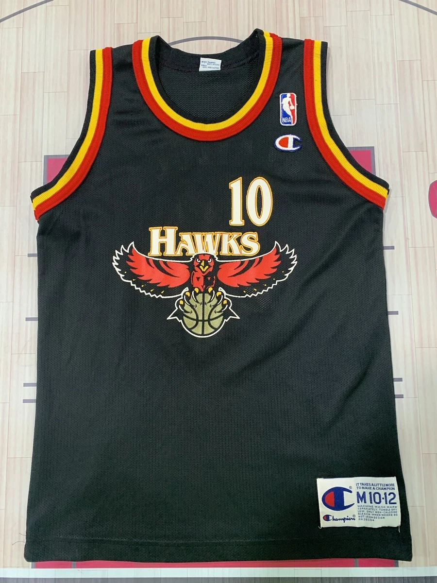 Vintage Mookie Blaylock Atlanta Hawks Champion Jersey Youth Medium