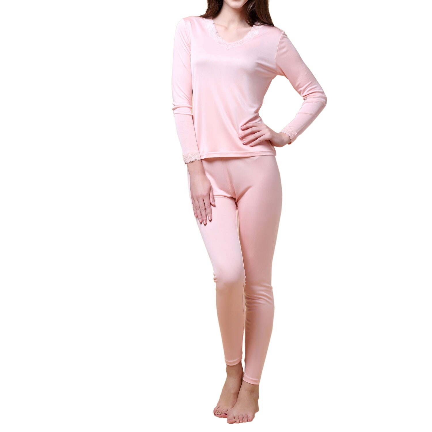 silk long underwear top