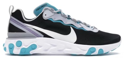 W NIKE REACT ELEMENT 55 SE BV1507 001 SCHWARZ / BLAU GR.43 HERRENSNEAKER