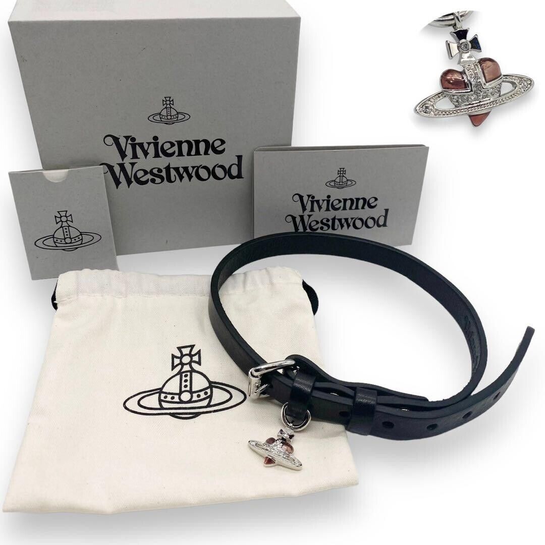 Vivienne Westwood 22AW Diamante Heart Leather Choker | eBay Vivienne Westwood 22AW Diamante Heart Leather Choker | eBay