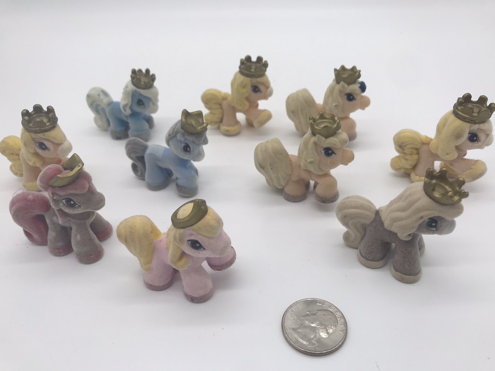 Filly Princess Pony Royal Crowns Flocked Mini Horses LOT OF 10 EBay filly-princess-pony-royal-crowns-flocked-mini-horses-lot-of-10-ebay
