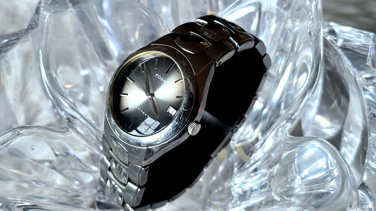 Fossil Vintage Stainless Steel Arkitekt Men's Watch FS-2903 (D18