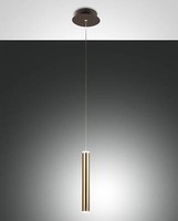 Fabas Luce Led Pendelleuchte Prado Ø37Mm 6,5W Warmweiß Messing Dimmbar