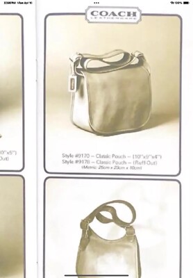 Coach Vintage Bonnie Cashin Classic Pouch Shoulder Bag Black 9170