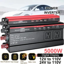 Modified sine wave Dc to Ac Inverter - Power Inverter 12/24V DC to 110V AC-5000W