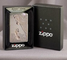 SCARCE ZIPPO: FOOTPRINTS  -DATE CODE E-23 2010~  MINT IN BOX  REF: 3421H