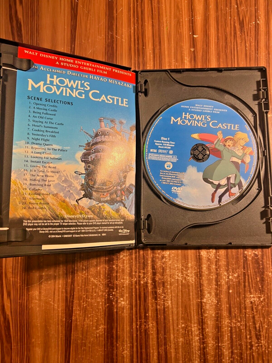 Howl's Moving Castle DVD Hayao Miyazaki 2004 Movie Anime Howl's Moving Castle DVD Hayao Miyazaki 2004 Movie Anime