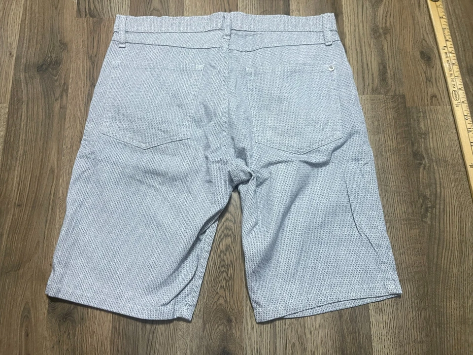 Paper Denim & Cloth Shorts, Men's Size 34, White Blue Grey, Stretch, Chino - Image 2 of 4
