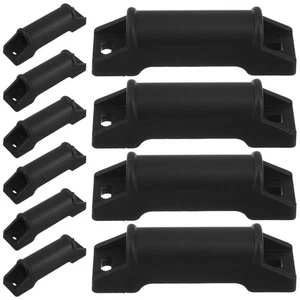 10Pcs Office Chair Footrest Attachment Reusable Black Sliders for Home Furniture