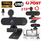 1080P Full HD Webcam Auto Focus Web Camera Microphone PC Laptop Desktop USB AU