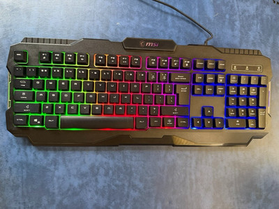 MSI Vigor Gk30 RGB Gaming Keyboard 6-Zone RGB Lighting Water Repellent