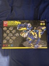 Image of Solar Hydraulic Construction Kit 12 In 1 Dinosaur Design New In Box