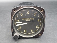 VTG Kollsman Square D Aircraft Acceleration g Units Gauge Type B-3, 691 BK-03 VTG Kollsman Square D Aircraft Acceleration g Units Gauge Type B-3, 691 BK-03