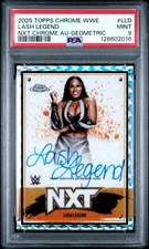 2025 Topps Chrome WWE NXT Auto Geometric Lash Legend #NXT-LLD Auto PSA 9 Low Pop