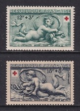 FRANCE 1952 Red Cross set of 2 SG 1158-1159 MH/* (CV £16)