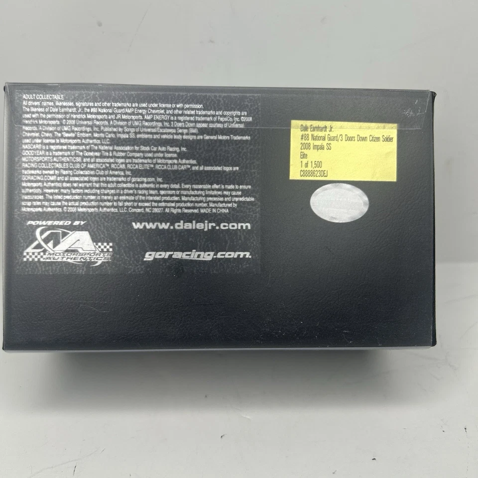 Dale Earnhardt Jr #88 National Guard/Salute the Troops 2008 Impala SS - Image 2 of 4