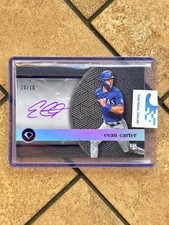 Evan Carter 2024 Topps Diamond Icons White Polychromatink Rookie Auto /5 Rangers
