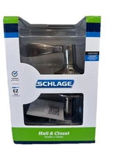 SCHLAGE  Hall & Closet Lever Set Accent Satin Nickel #F10 V ACC 619