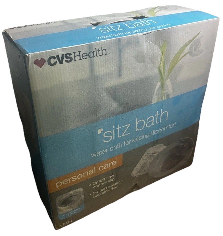 今度こそ CVS Health Sitz Bath Water Basin Kit – Fits Standard Toilets with