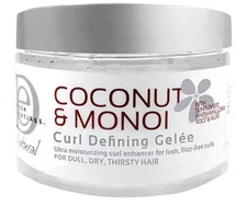 DESIGN ESSENTIALS HAIR GEL 12 OZ CURL DEFINING SOFT HOLD GELEE COCONUT AND MONOI