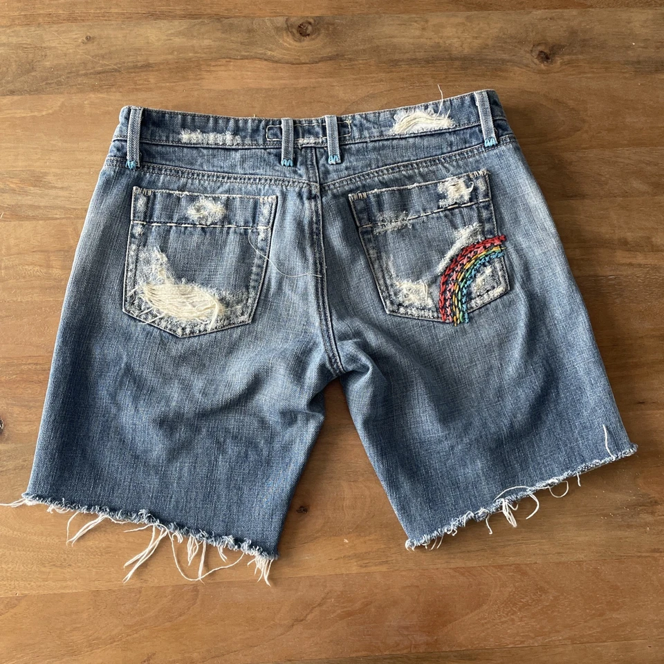 Pantalones Cortos Vaqueros Joes Vintage Mujer 30 (Mide 33 Cintura) Corte Tiro Bajo Foto 2 de 4