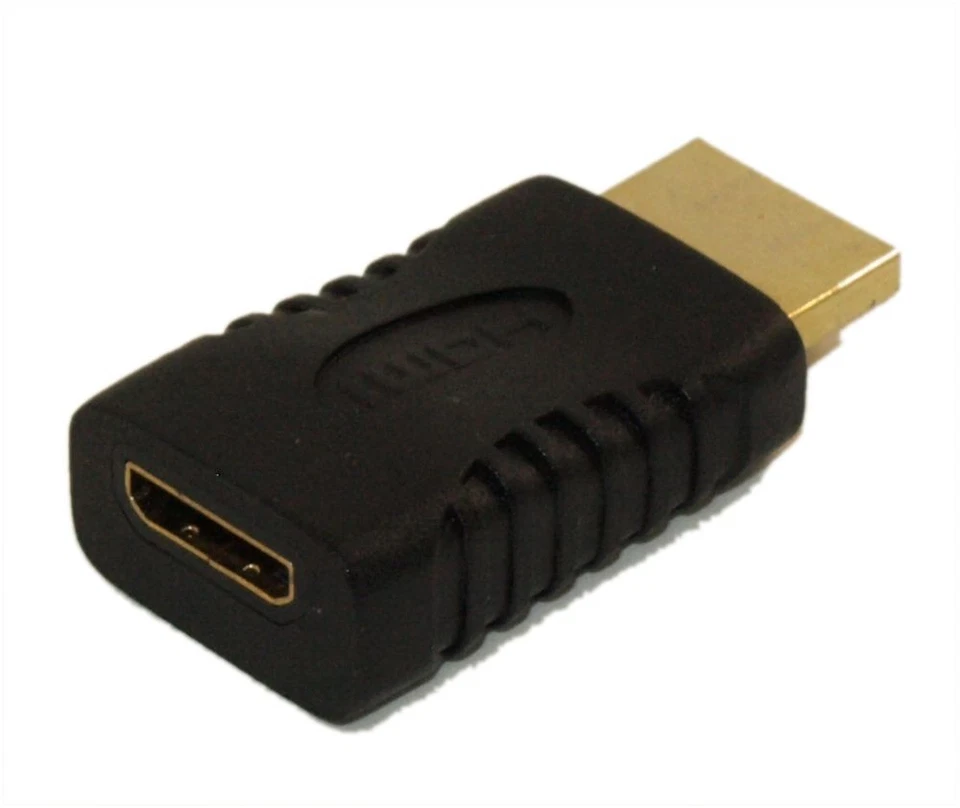 MINI-HDMI (Type C) Female to HDMI (Type A) Male Adapter Gold Plated - Image 2 of 2