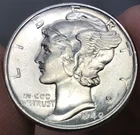 1940 10C Silver Mercury Dime Uncirculated
