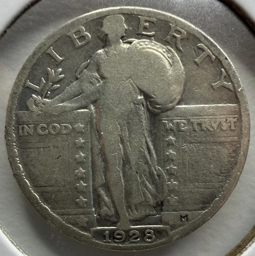 1928 P Standing Liberty Quarter Dollar Silver 25C VF DETAILS🔥🔥