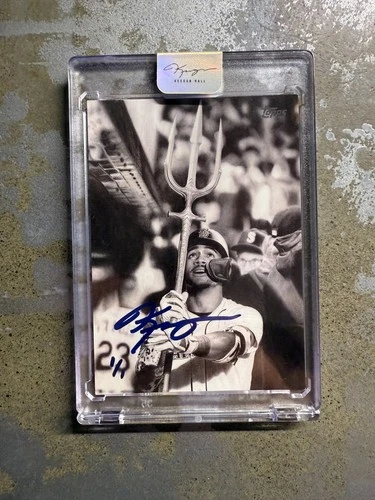 1/1 Julio Rodriguez Topps Art Card (#KHAC-16) Hand-Signed by Artist Keegan Hall