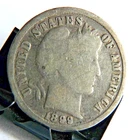 1899 "P" Barber Silver Dime