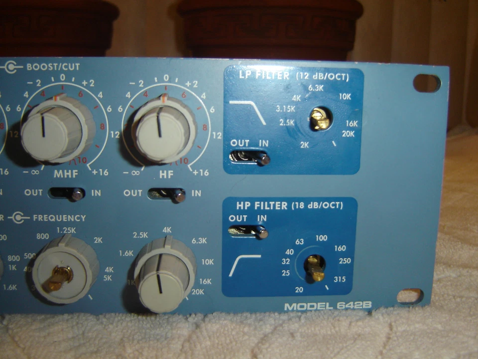 Orban 642B, Blueface XLR in/out, Stereo 4 Band Parametric Equalizer, Eq, Vintage - Image 4 of 4