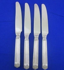 4 Dinner Knives Hollow Wallace CHARDONNAY / ESPRIT Stainless China 9 3/8"