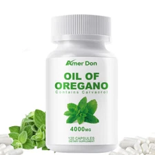 New#4000mg Pure Wild Oregano Oil Capsules 84% High Strength Carvacrol 100% Natur