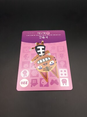 Tabby #220 Animal Crossing amiibo card game Nintendo Switch TCG