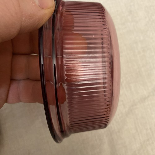 Vintage Cranberry Corning Visions 1 Pint Storage Containers And 1 L Sauce Pan - Picture 13 of 21