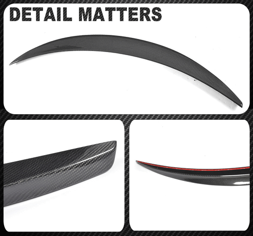 For Benz C253 GLC250 GLC300 GLC43 AMG REAL CARBON Rear Trunk Spoiler Boot Wing - Picture 12 of 12