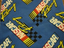Nascar Racing, 100 Cotton Fabric, Half Yard, 18 X 42