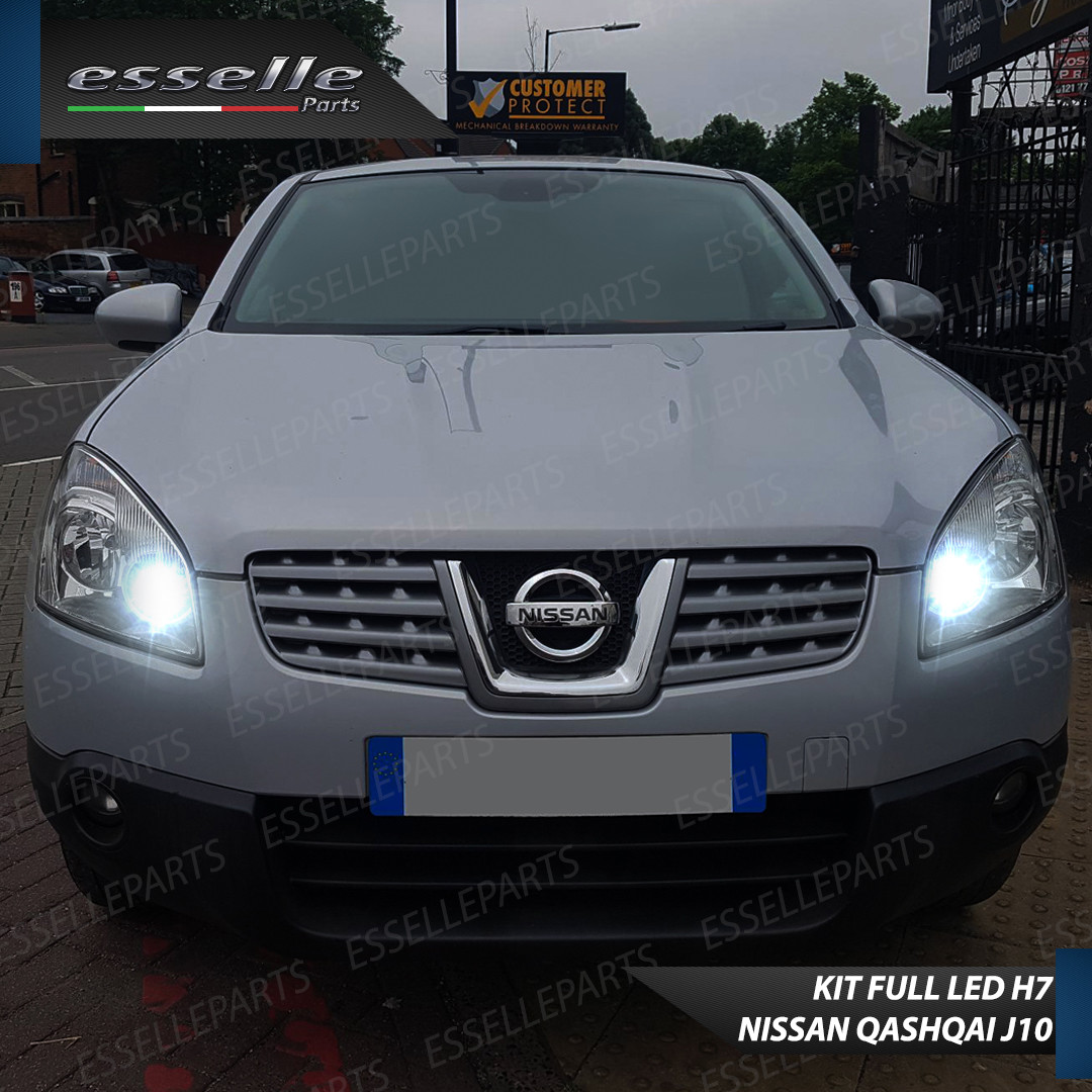 KIT FARI FULL LED PER NISSAN QASHQAI J10 ANABBAGLIANTI ABBAGLIANTI ...