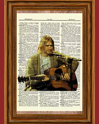 Kurt Cobain Dictionary Art Print Nirvana Vintage Book Page
