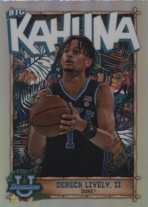 2022-23 Bowman University Chrome - Dereck Lively #TBK-6