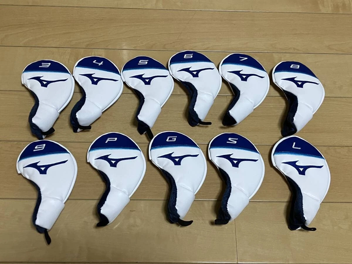 MIZUNO Golf Iron Cover Tour Series 11 pieces Set white blue right 5LJH2224